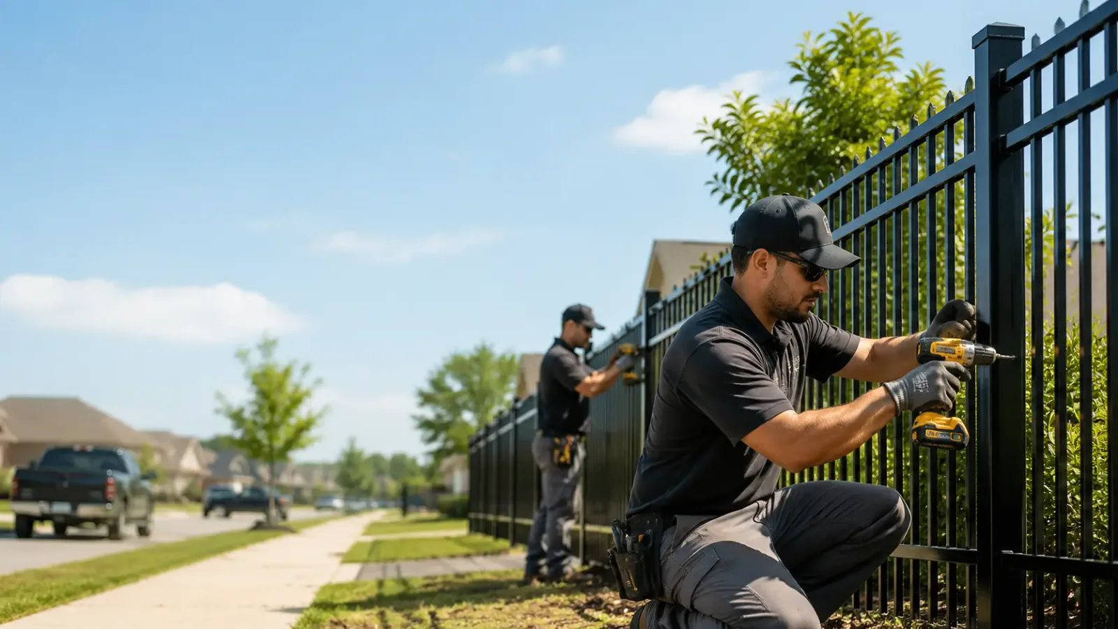 Metal Fence Installation in Sublime, TX